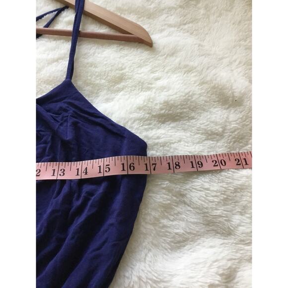 LOFT Blue Strappy Midi Dress - Picture 9 of 11